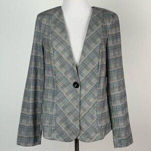 Venus blazer sz EU 40 US 8 glen plaid lightweight